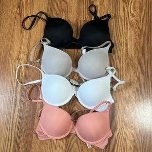 VS PINK Wear Everywhere Push Up Bras
